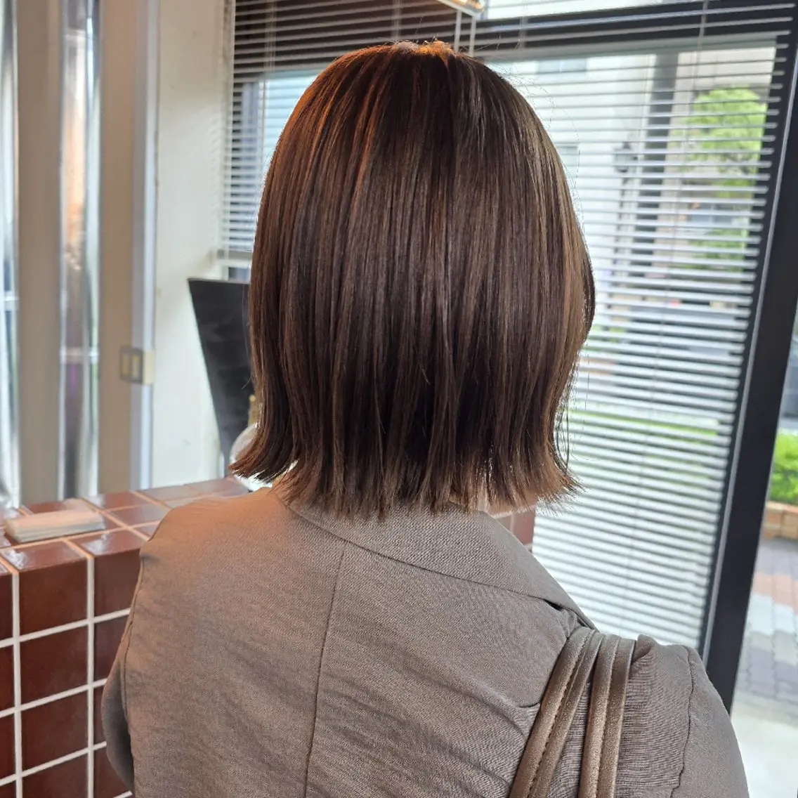 ショート カラー ヘアカラー トリートメント ハヤシ マユ ✂ 府中美容室のヘアスタイル