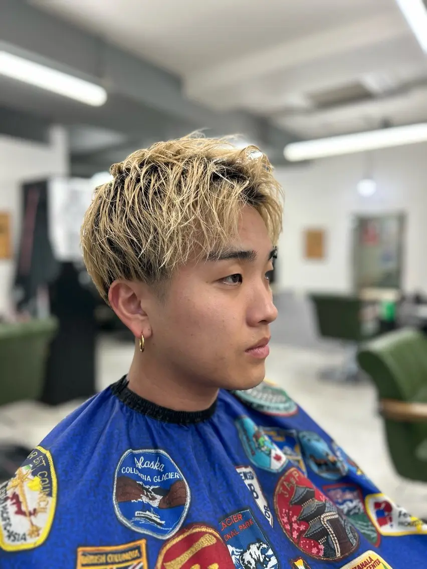 ショート メンズ フェードカット 刈り上げ 松永 海来のヘアスタイル