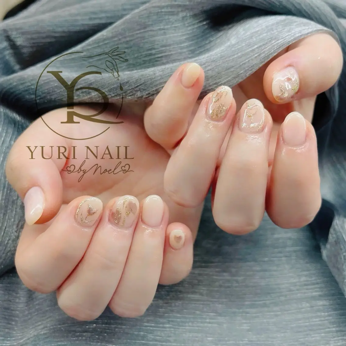 ネイル チークネイル フットネイル フレンチネイル グラデーション キラキラネイル ハンドネイル フットネイル ハンドケア YURI Nail NARITAのネイルデザイン