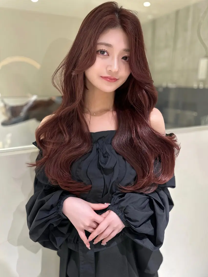 ロング カラー カット ヘアカラー トリートメント 《髪質改善✖️オリー ブ🧸》小嶋拓也のヘアスタイル