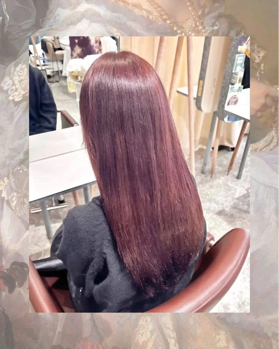ロング ヘアカラー ꧁꒰ঌ奈菜美໒꒱꧂ 箕面美容室のヘアスタイル