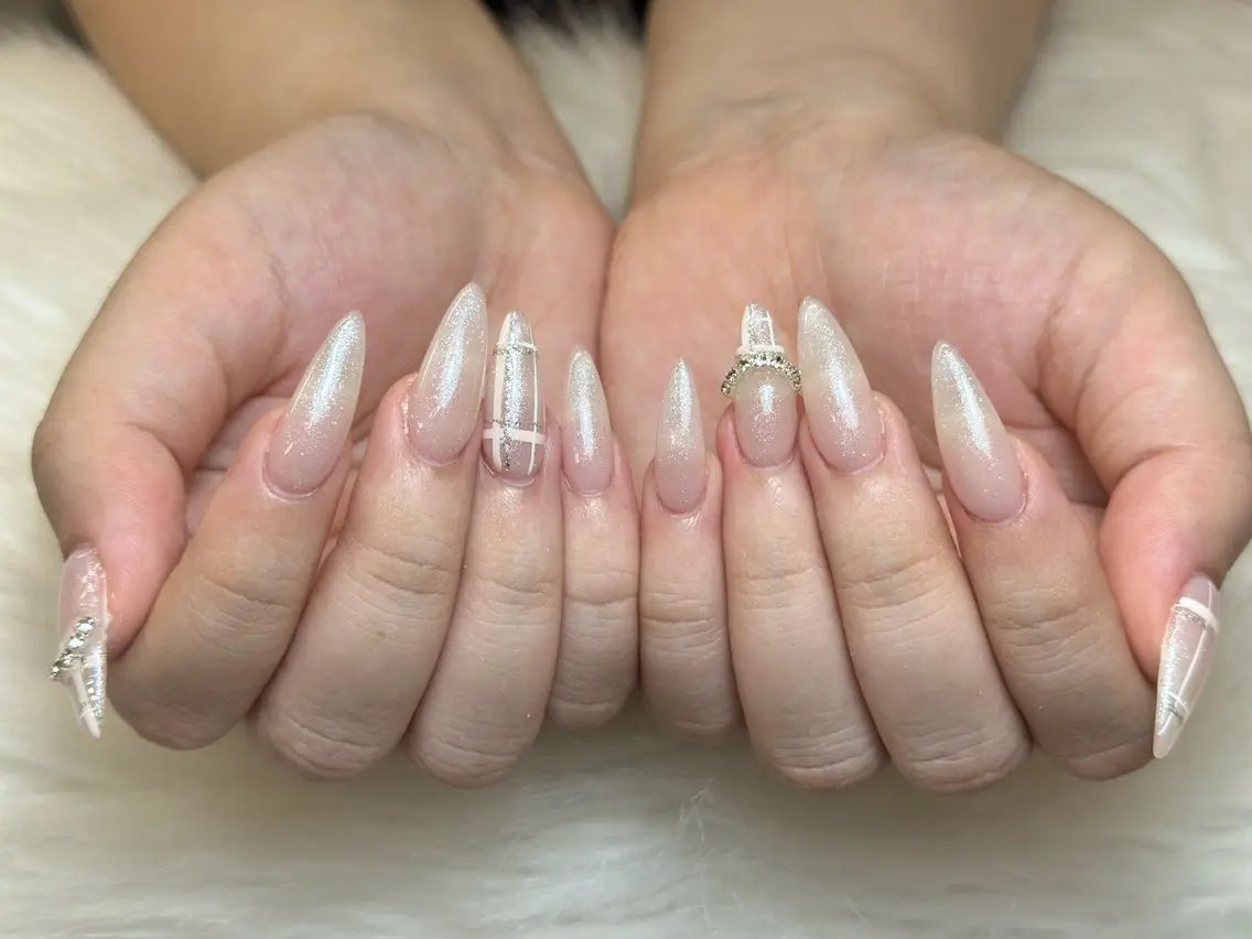ネイル アートネイル ジェルネイル マグネットネイル ハンドネイル JennNail_ マオのネイルデザイン