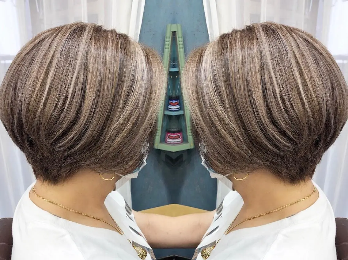 ショート カラー 美魔女 美容師NAOのヘアスタイル