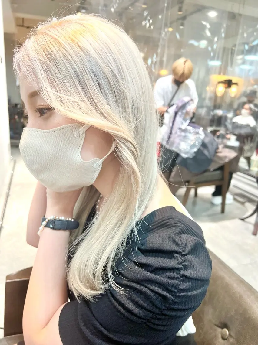 セミロング カラー ヘアアレンジ ヘアカラー トリートメント ヘアセット 🌈インナーカラー ‘ショウマ’🌈のヘアスタイル