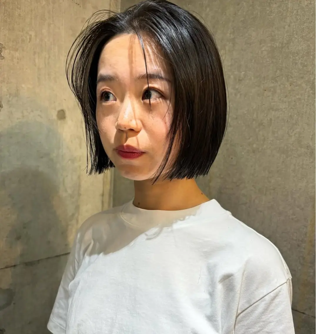 ショート カラー パーマ ヘアアレンジ キッズ デザインパーマ メンズカット 郁美のヘアスタイル