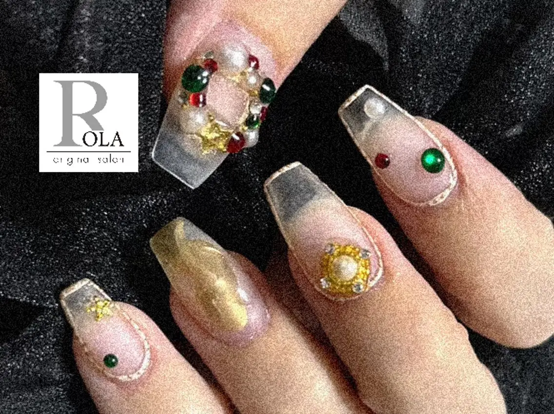 ネイル 冬ネイル クリスマス original salon ROLAのネイルデザイン