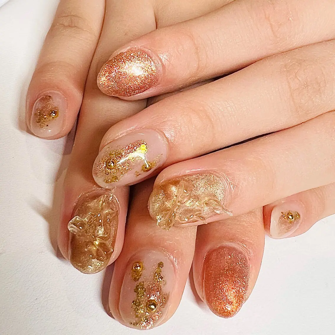 ミディアム ハンドネイル Nail Salon midnightのネイルデザイン