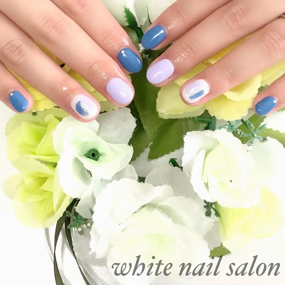 ネイル アートネイル フレンチネイル ジェルネイル ハードジェル 持ち込み ハンドネイル white nail salonのネイルデザイン