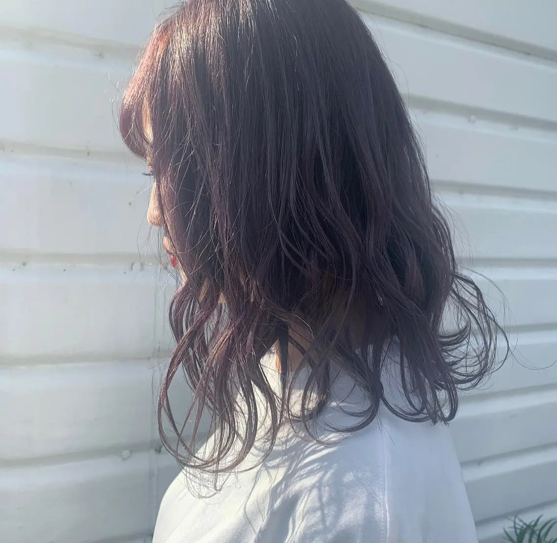 セミロング ヘアカラー 袴田 伊代のヘアスタイル