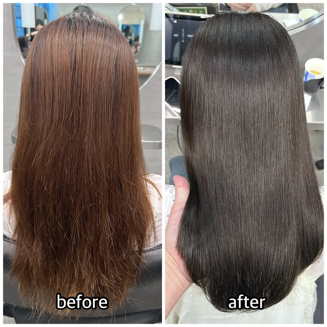 セミロング カラー ブリーチ ブリーチなしカラー 縮毛矯正 カット ヘアカラー トリートメント 🎈ムラ直しカラー レイヤー千葉🎈のヘアスタイル