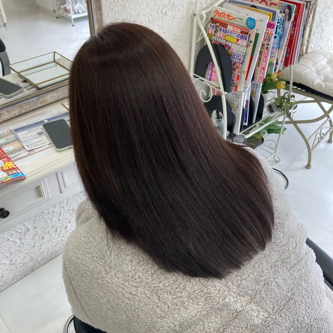 ミディアム カラー カット ヘアカラー トリートメント カラー職人 🍎IKUMI🍎のヘアスタイル