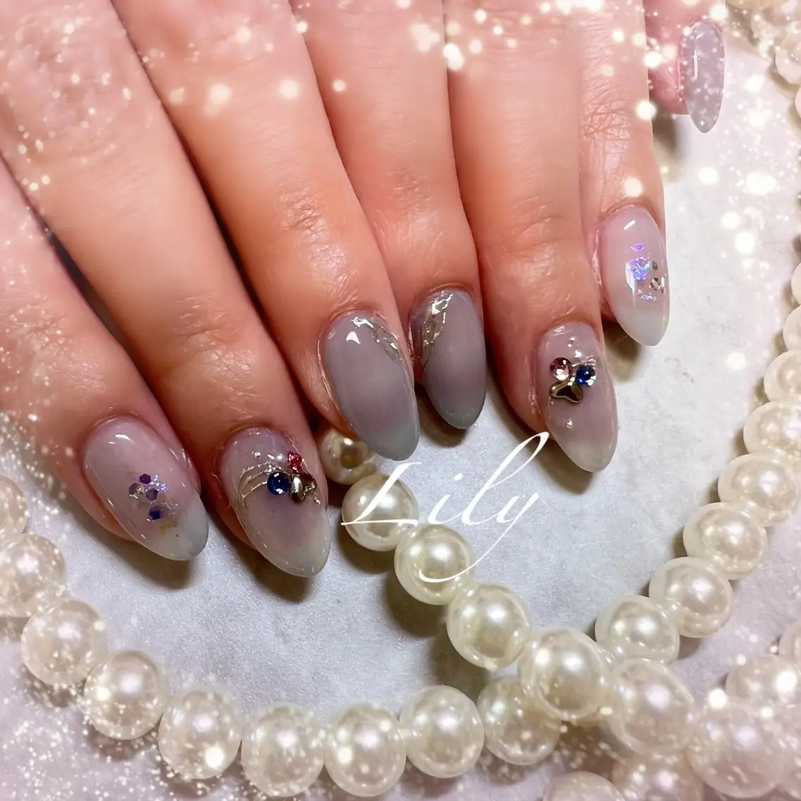 ネイル ハンドネイル Lily*nail 🌻Mii🌻のネイルデザイン