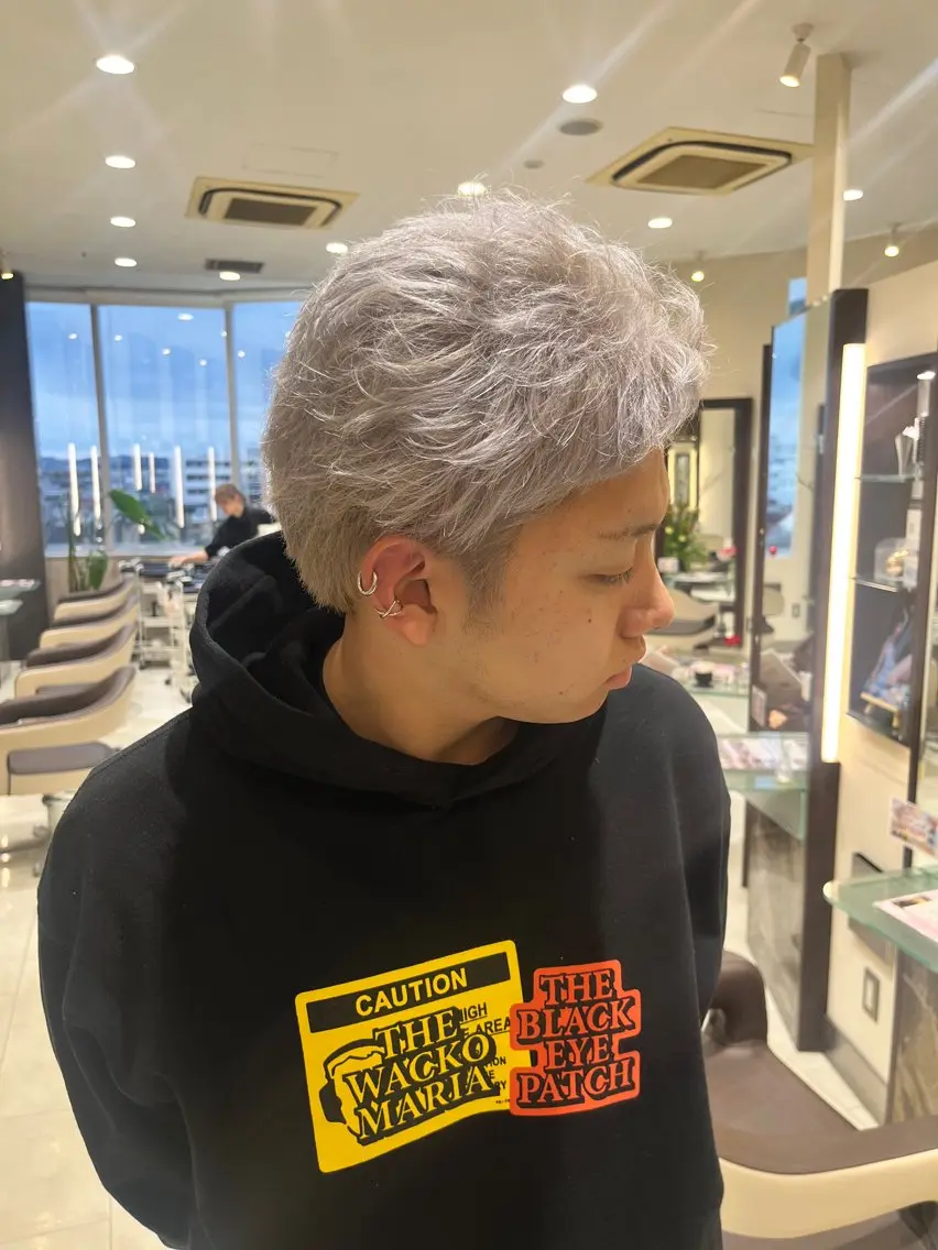 カラー メンズ まるやま ひなこ/艶髪カラーのヘアスタイル