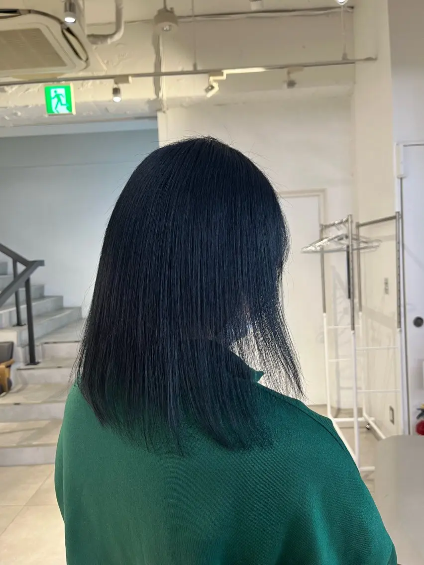 ミディアム ヘアカラー メンズパーマ/ メッシュ📍ユリのヘアスタイル