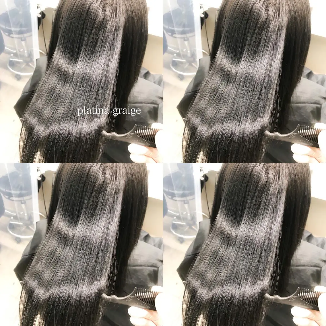 ロング カラー カット ヘアカラー トリートメント ハイトーン×レイヤー カットTAKUMIのヘアスタイル