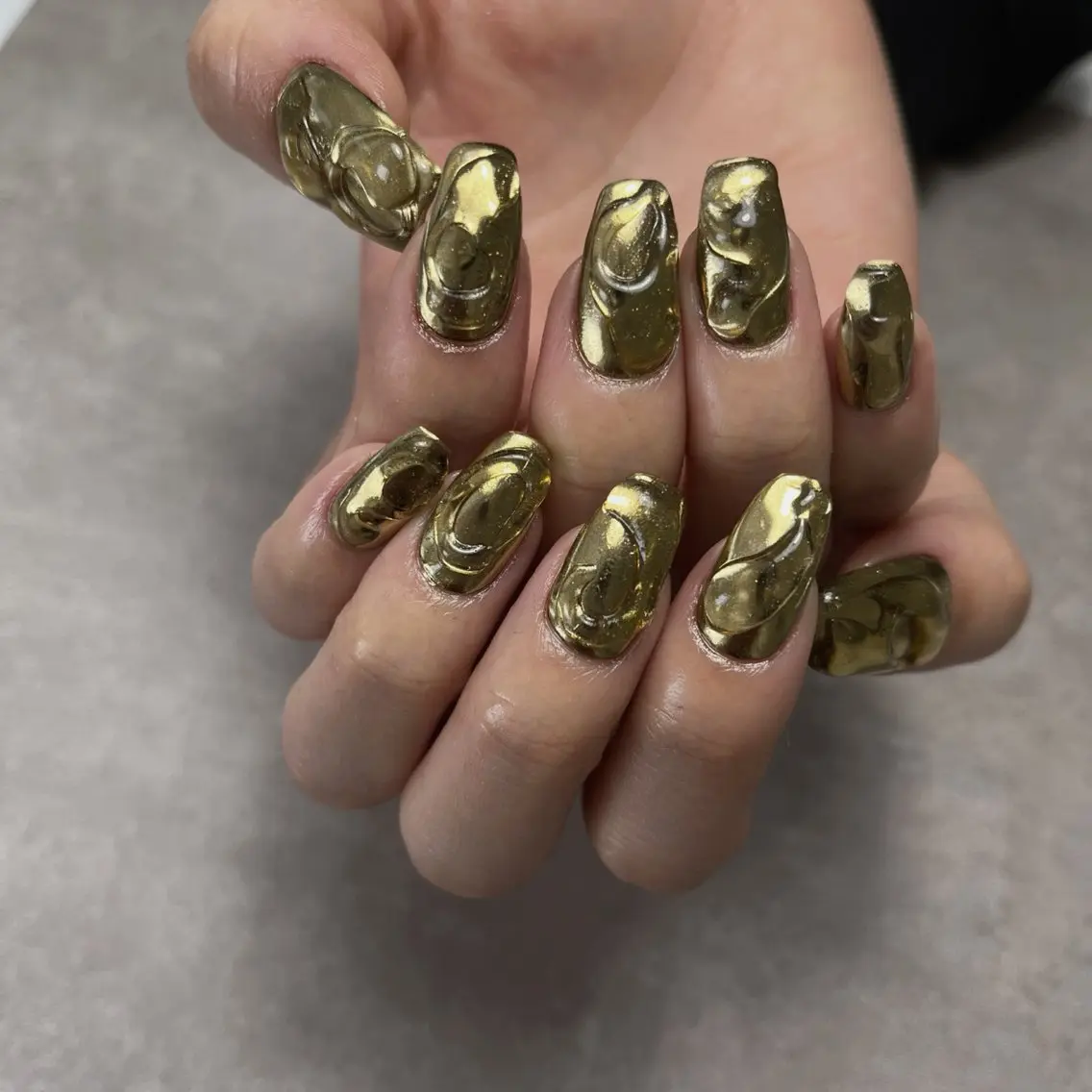 ネイル アートネイル クリアネイル ミラーネイル ワンカラーネイル ぷっくりネイル ハンドネイル ハンドケア nail salon Ivy【放出】のネイルデザイン