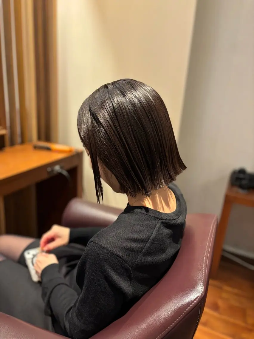 ショート カット ヘアカラー トリートメント 👑メンズパーマ/髪 質改善/鎌倉🐮のヘアスタイル