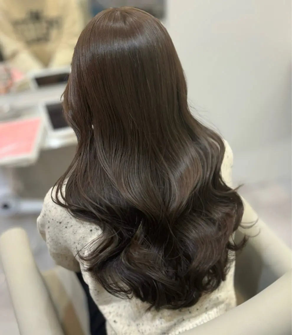 カラー 透明感カラー 髪質改善 amane໒꒱うる艶 ブリーチ透明感カラーのヘアスタイル
