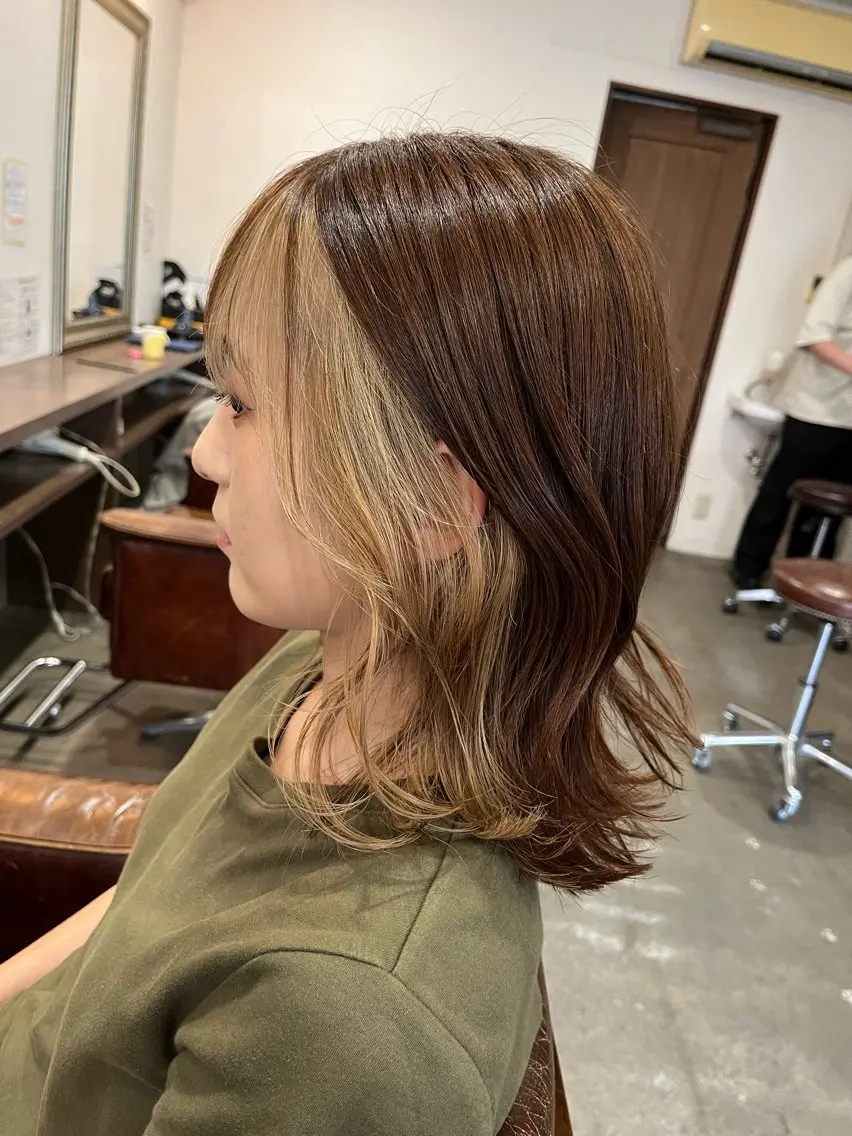 ミディアム 🫧透明感カラー× レイヤー🫧HARUのヘアスタイル