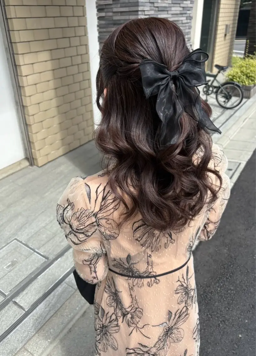 ロング ヘアアレンジ ヘアセット 美髪× ヘアセット✨Araiのヘアスタイル