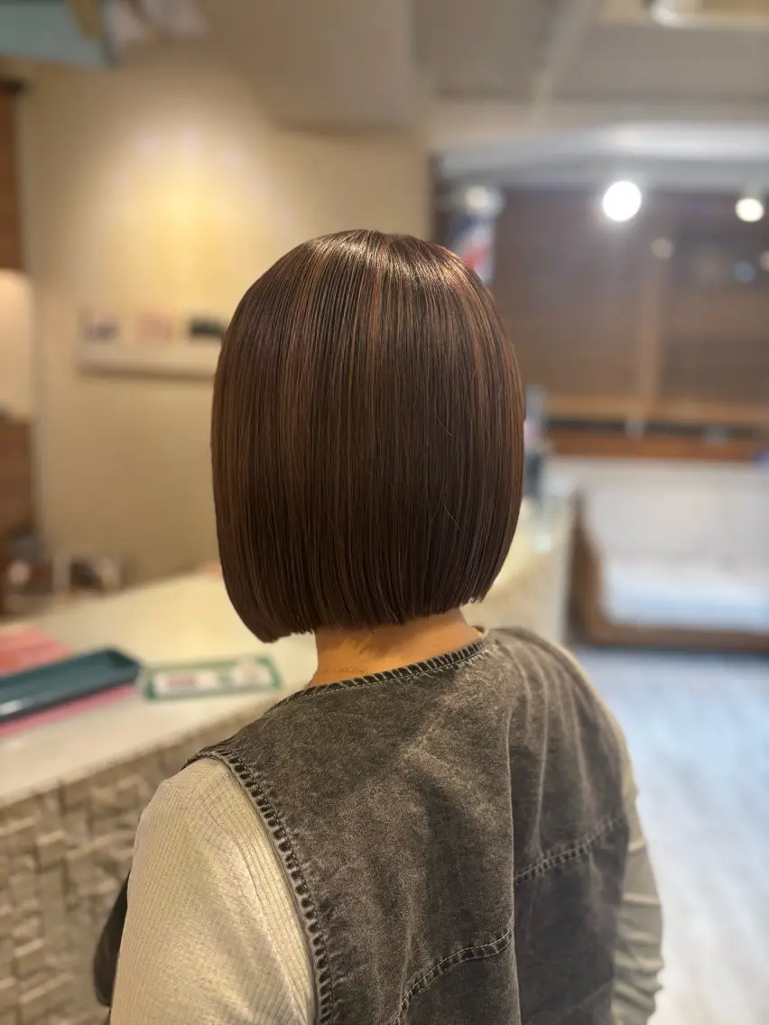 ショート ツヤ感カラー/韓国 カットkanna🖤のヘアスタイル