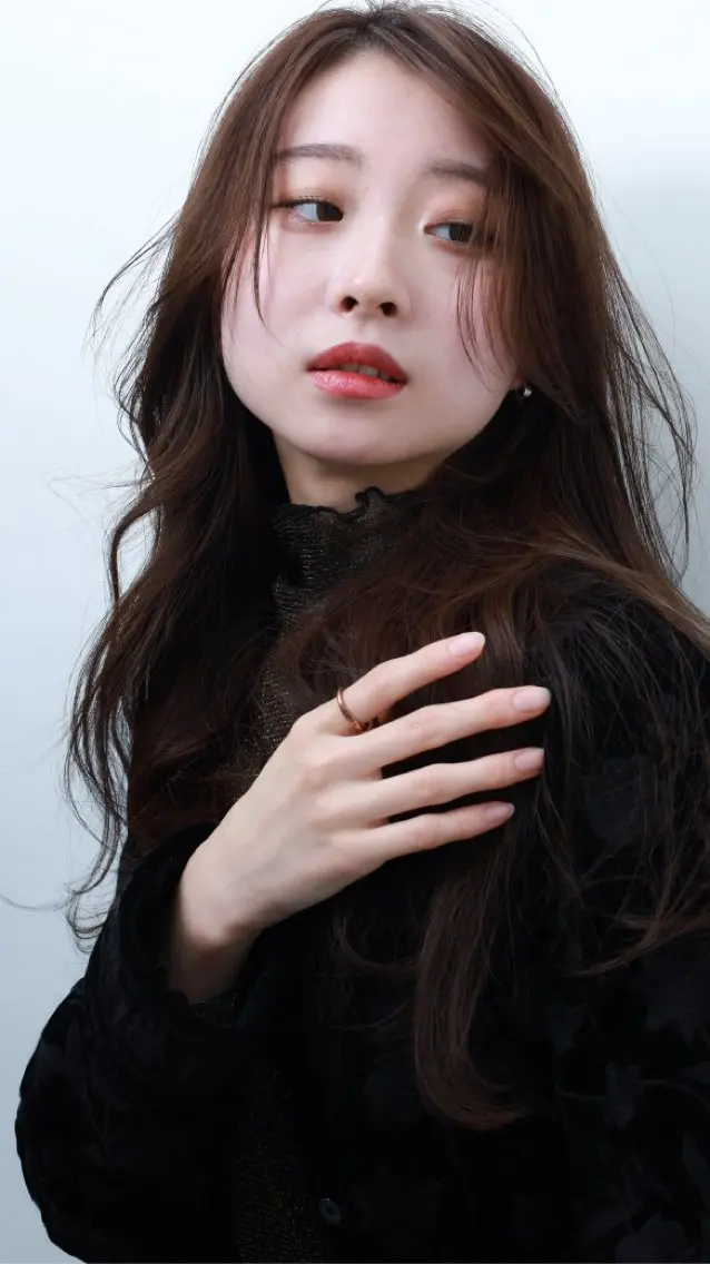 ロング カラー パーマ ヘアアレンジ 片山千晴✨ツヤ髪カラ ー✨レイヤーカット✨のヘアスタイル