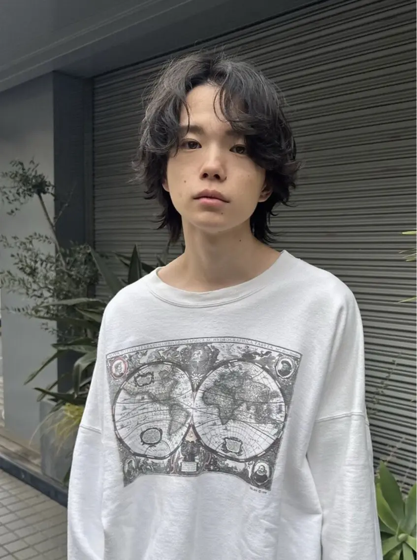ミディアム カット ナガミ ショウのヘアスタイル
