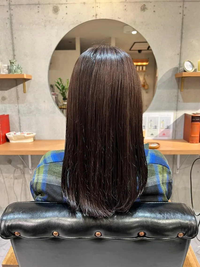カラー グレージュ ハイライトカラー ヘアカラー Remember Manaのヘアスタイル