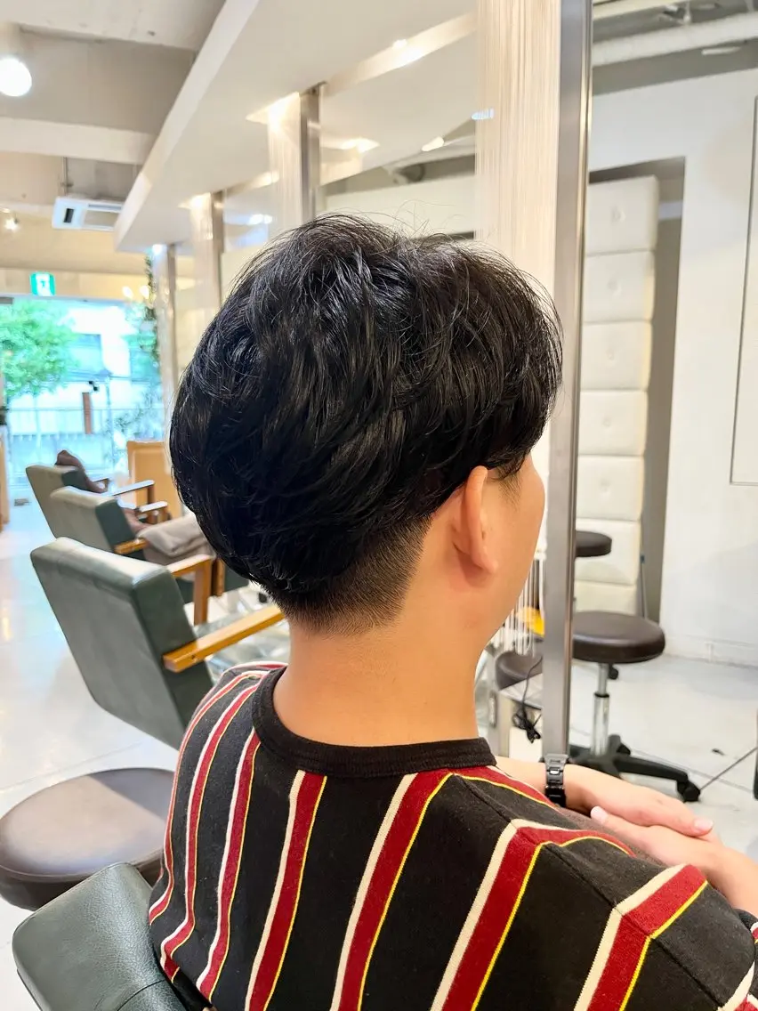パーマ メンズ 加藤 麻美のヘアスタイル