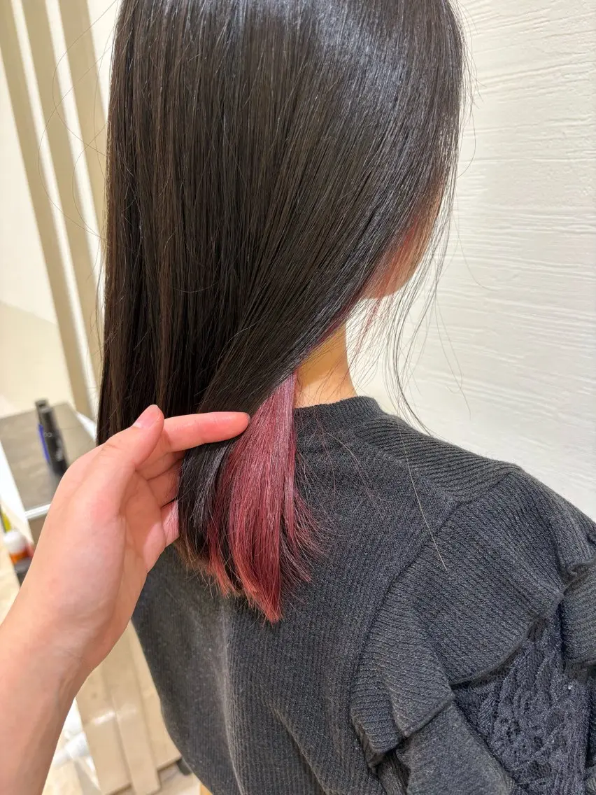 ロング カラー インナーカラー ヘアカラー miho𓂃 透明感/レイヤーのヘアスタイル