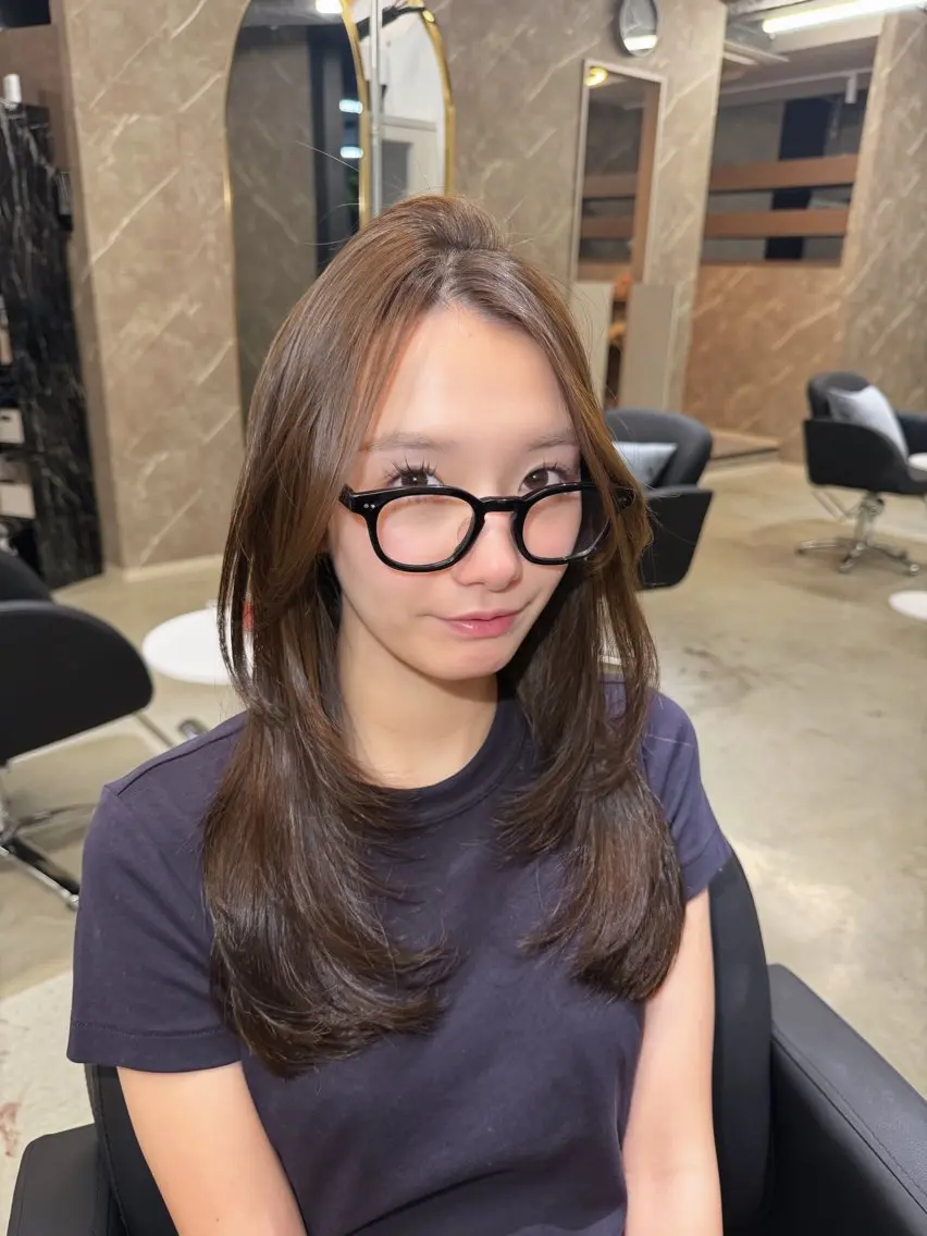 ロング カラー caho／大阪梅田 韓国ヘア♡のヘアスタイル