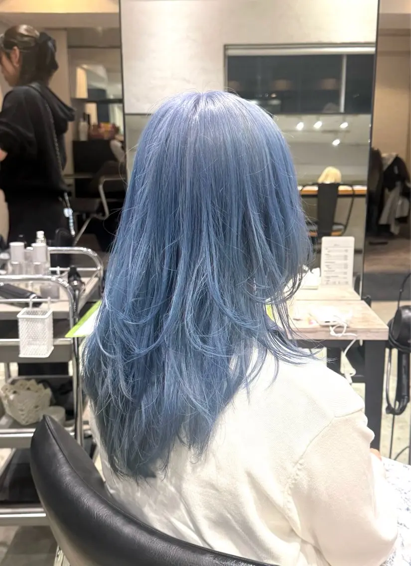 ロング カラー 💫色落ちまで可愛い ブリーチ💫ユウゴのヘアスタイル