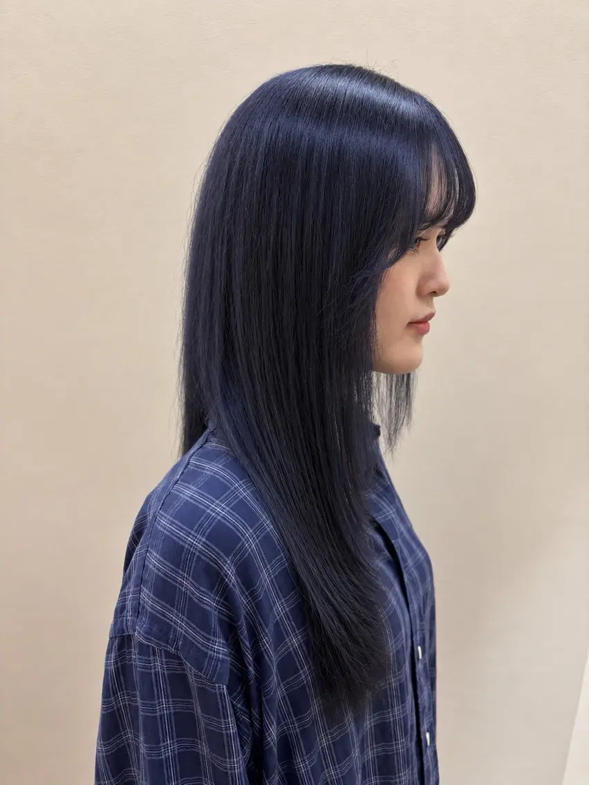 ロング カット ヘアカラー トリートメント 西山 琴音のヘアスタイル