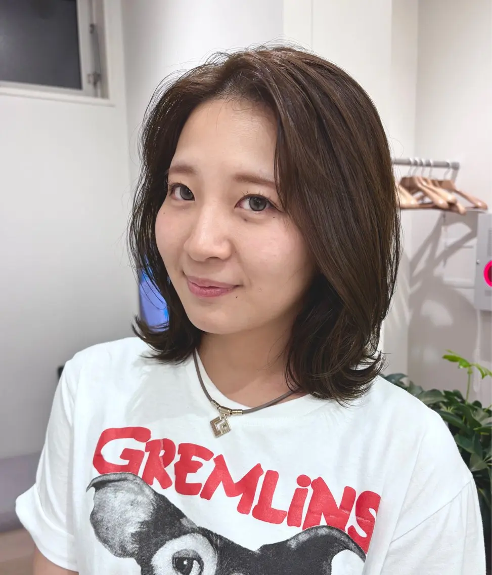 ミディアム ヘアカラー rion🪽鎌倉 /ツヤ髪・ハイトーンのヘアスタイル