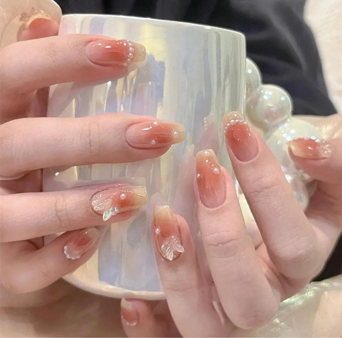 ネイル ハンドネイル M 🌷Nail 長さだし専門店のネイルデザイン