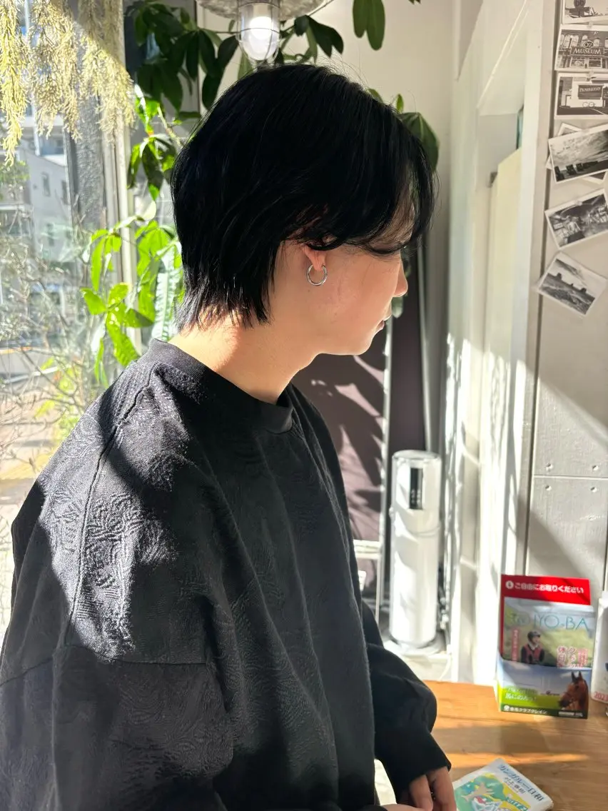 ショート カラー メンズ カット ヘアカラー トリートメント Ann./艶髪 /レイヤーカットのヘアスタイル
