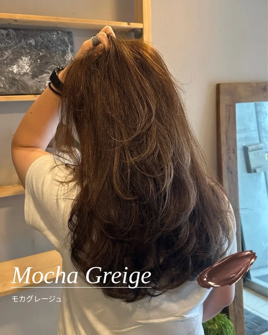 ロング カラー ブリーチなし透明感 🤍キム🩵のヘアスタイル