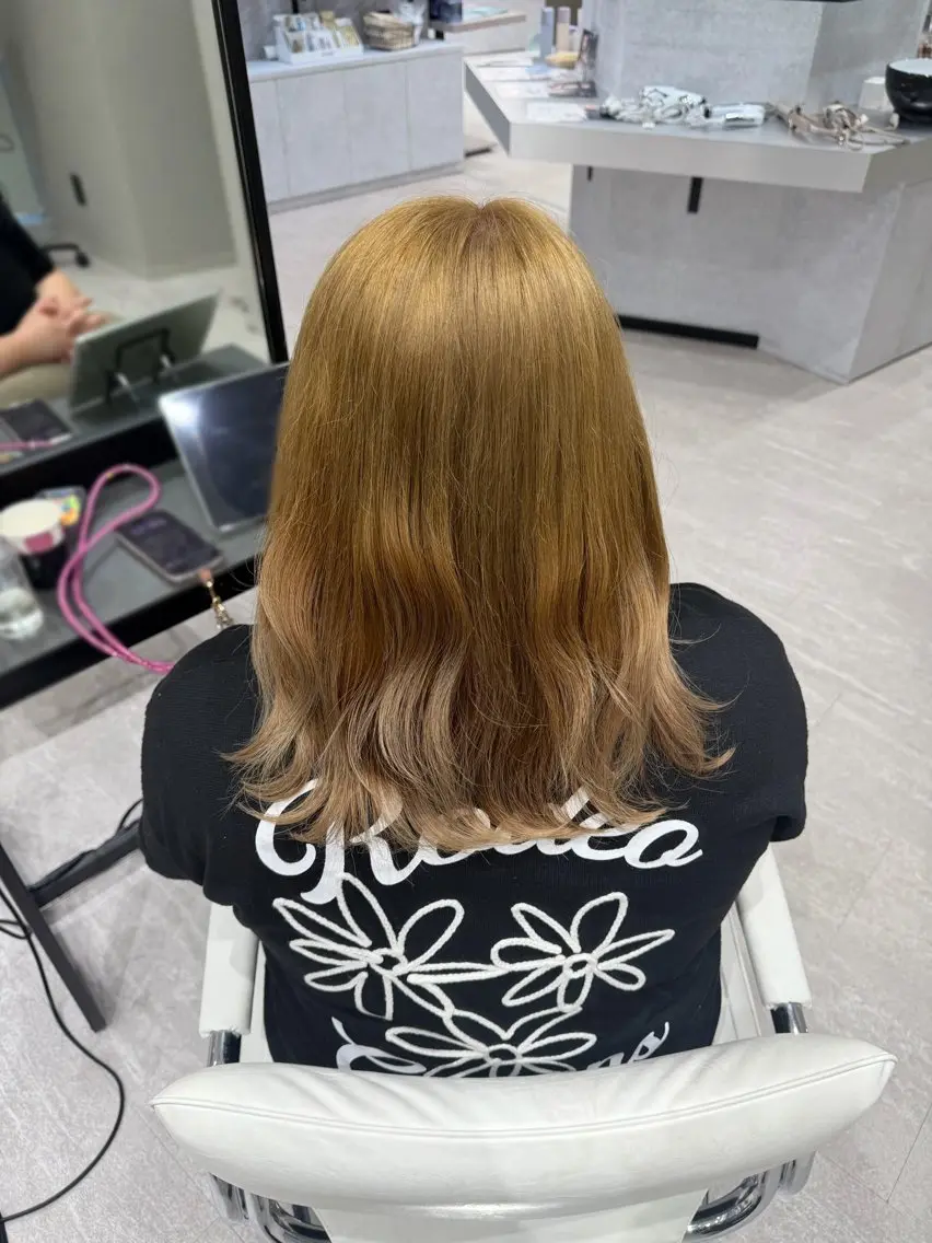 セミロング ヘアカラー 暗髪・艶髪カラー/ 本厚木/yuukaのヘアスタイル