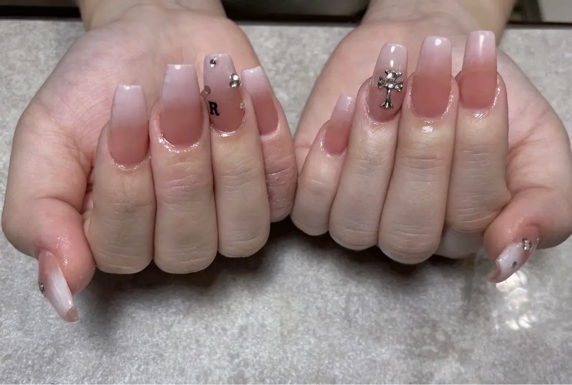 ネイル 持ち込み ネイルチップ ワンホンネイル BLANC.nail yuuのネイルデザイン