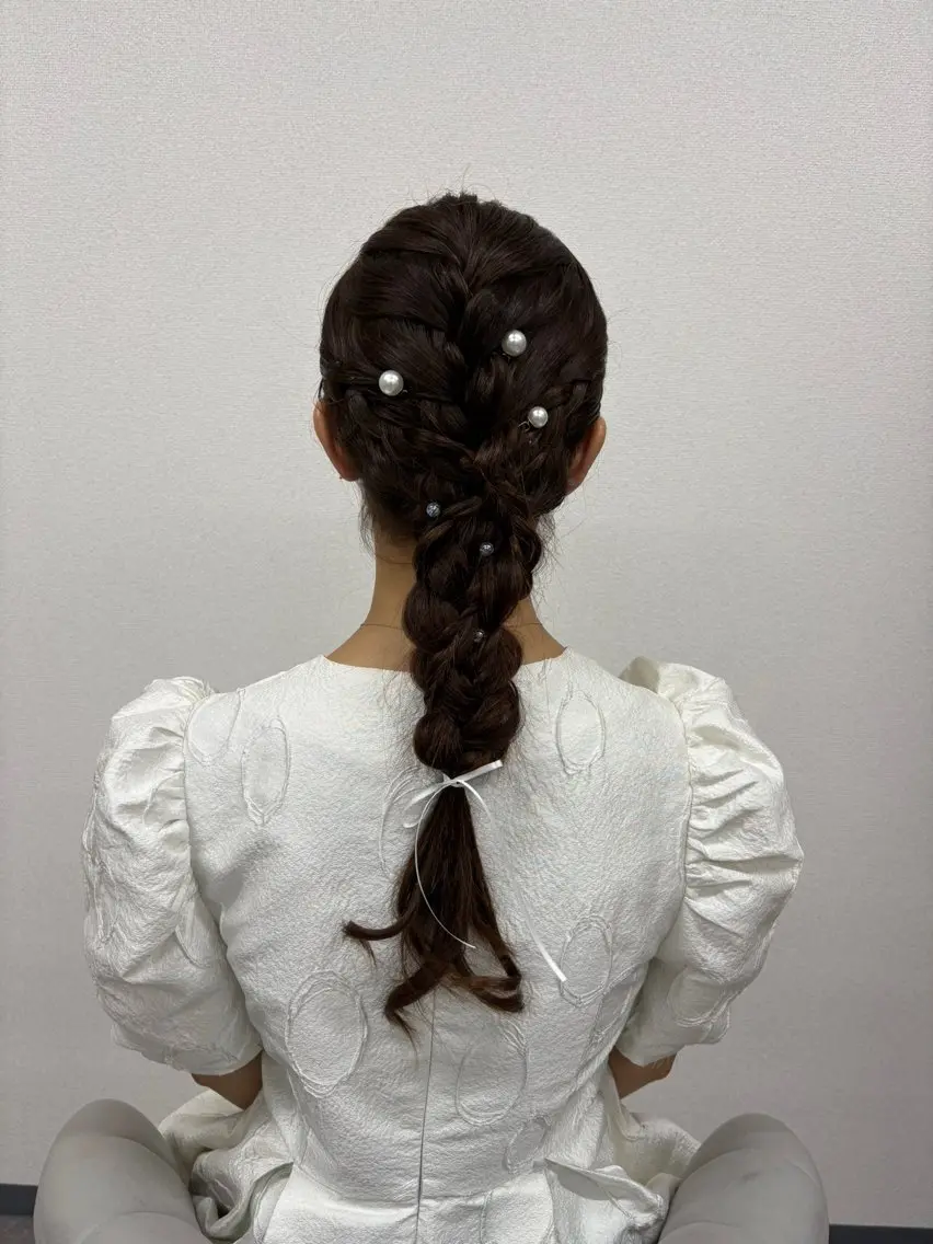 ヘアアレンジ 結婚式・ブライダル ヘアセット ヘアサロン ミカヅキのヘアスタイル