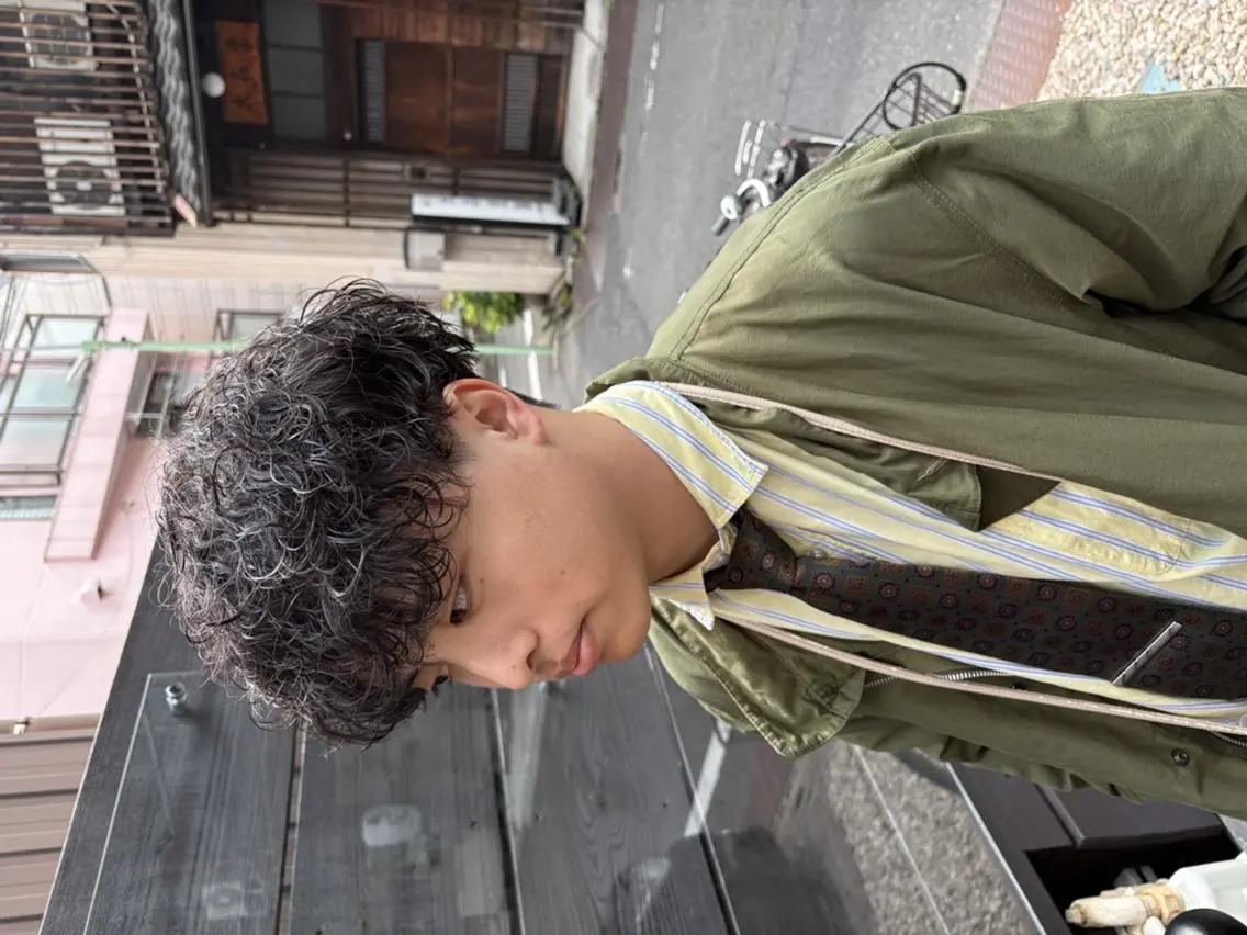 メンズ パーマ メンズパーマ 波巻きパーマ カット パーマ パーマPrivate SalonNoa名駅のヘアスタイル