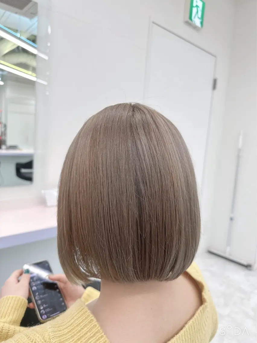 ショート カラー パーマ ヘアアレンジ メンズ 🤍透明感カラー🤍 似合わせ🤍AINEのヘアスタイル