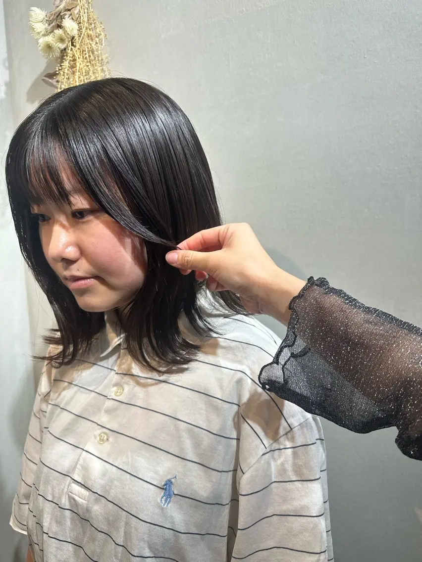 ミディアム カラー 💖ERI💖/酸性 ストレートNo.1のヘアスタイル