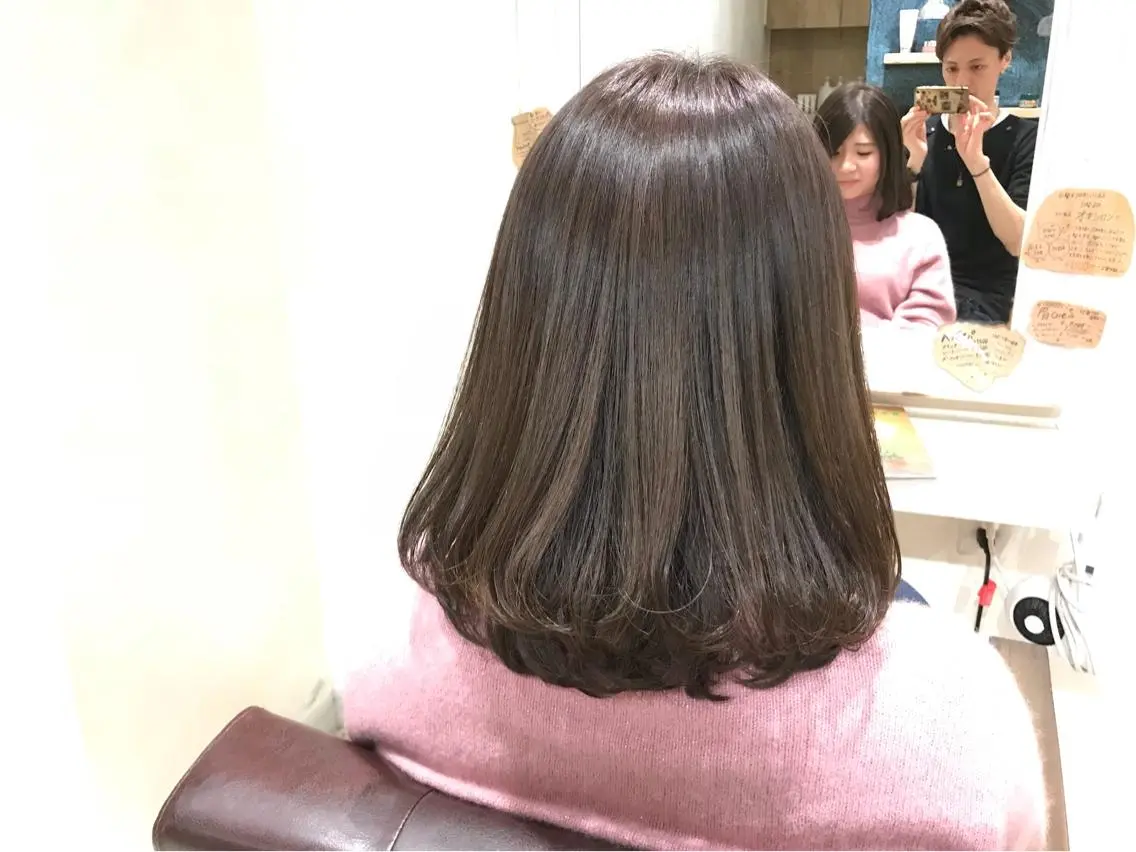 ミディアム カラー イルミナカラー メンズ指名多数!! 田島史也のヘアスタイル
