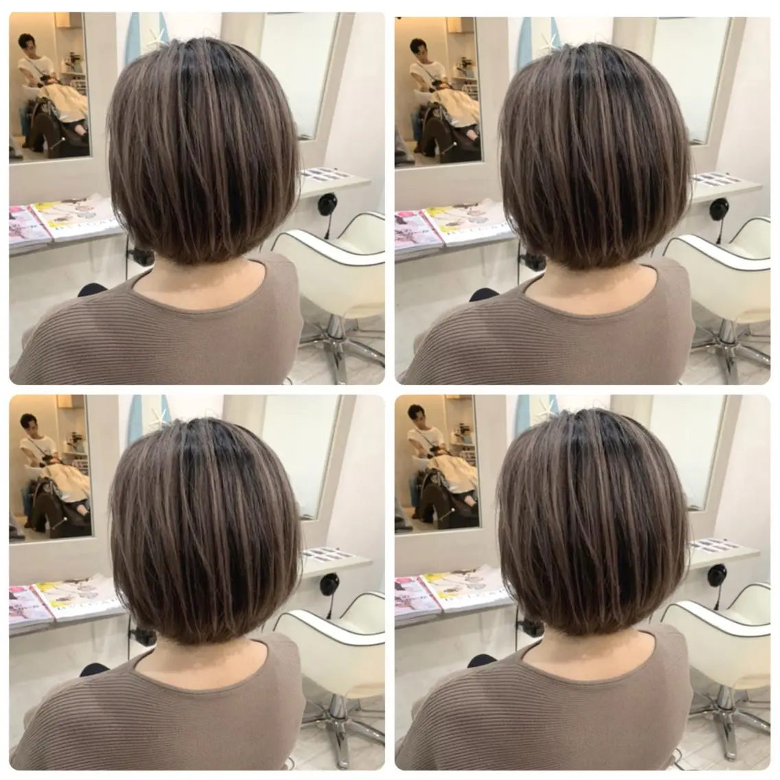 ショート カラー カット ヘアカラー トリートメント 京都大人女性ショート 徒歩1分/秋山のヘアスタイル