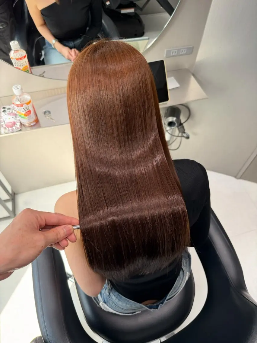ロング カラー ブラウンカラー トリートメント ヘアカラー Kotomi 🇺🇸💋のヘアスタイル