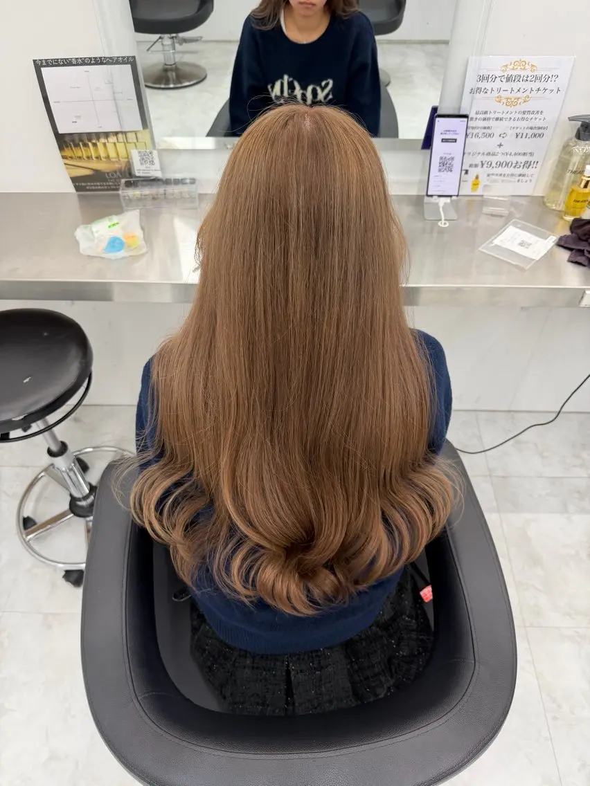 カラー ヘアカラー トリートメント 透明感カラー🎀艶髪 Anju/渋谷🎀のヘアスタイル