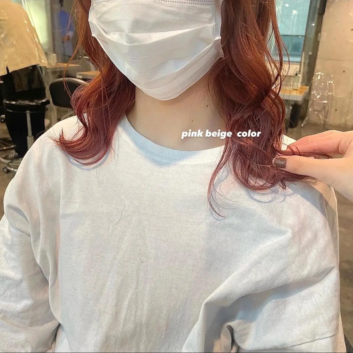 セミロング カラー パーマ ヘアアレンジ メンズ キッズ ネイル マツエク・マツパ アイブロウ 透明感カラー・レイヤ ー🎀amika🎀のヘアスタイル