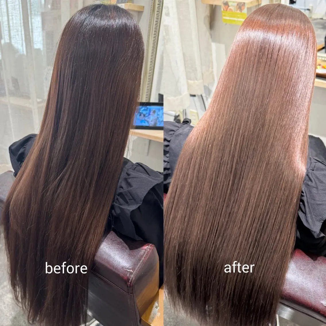 ロング Raito 博多艶カラー縮毛矯正のヘアスタイル
