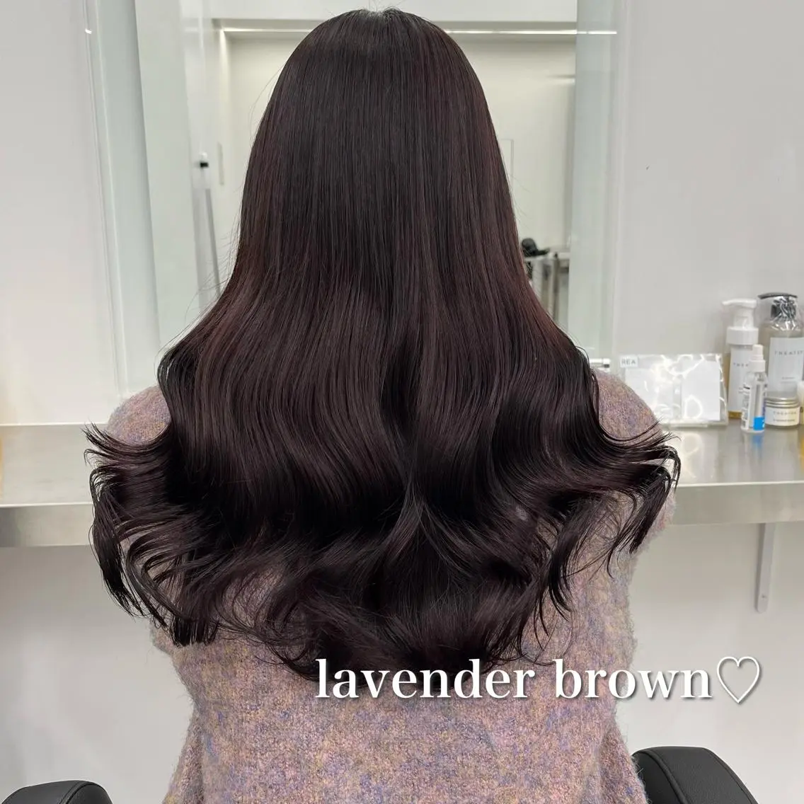 ロング ヘアカラー トリートメント 🍒韓国暖色ヘア NO.1🍒🪽のヘアスタイル